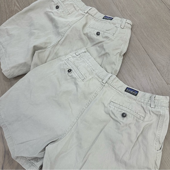 PATAGONIA Organic Cotton Men’s Khaki Chino 3 short bundle - Picture 3 of 6